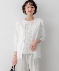 23区 S 【先行予約】レーヨンポリエステルストレッチ Vネック カーディガン