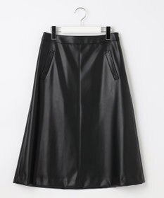 J.PRESS LADIES 【洗える】シンセティックマットleather スカート