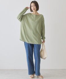 AMERICAN HOLIC 【選べる丈】ヘンリーネックワッフルメロープルオーバー