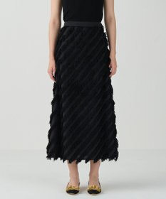 GRACE CONTINENTAL フェザーバイアスロングスカート