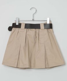 WEGO ベルト付チノプリーツスカパン