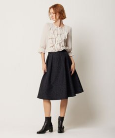TOCCA 【WEB限定カラーあり】【消臭・洗える】RIBBON LABYRINTH JACQUARDスカート