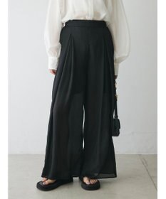 Green Parks AnriettMusee シアータックワイドパンツ