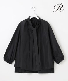 23区 S 【R(アール)】ポリエステルシルクタフタ ボウタイ ブラウス