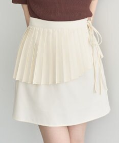 earth music&ecology ＳＥＴ２点プリーツラップスカート＋ミニスカート