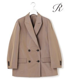 23区 【R(アール)】LIMONTAマイクロタフタ ジャケット ベージュ系