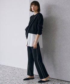 ICB 【洗える】シンセティックダブルフェイス  ニットトラックパンツ