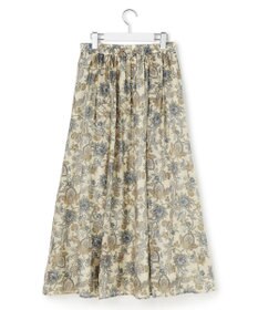 23区 S 【先行予約】Ericaキャラコ ペイズリープリント フレア スカート