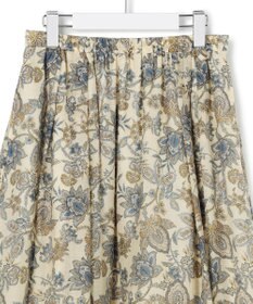 23区 S 【先行予約】Ericaキャラコ ペイズリープリント フレア スカート