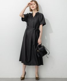 23区 L 【洗える】トリアセスラブストレッチ ワンピース