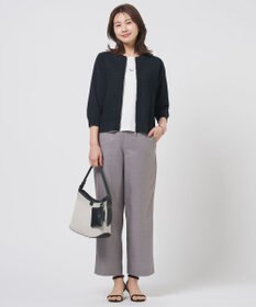J.PRESS LADIES S OXIJEWEL ストレッチ ストレート パンツ