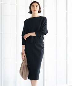 自由区 【WEB限定/洗える/セット着用可】レーヨンストレッチ タイトスカート