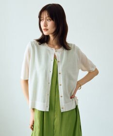 YECCA VECCA 半袖シアーカーディガン
