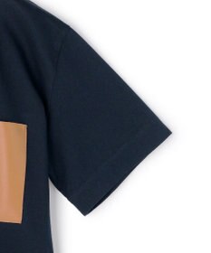 BEIGE， TORENIA / レザーポケットコットンクルーネックTシャツ