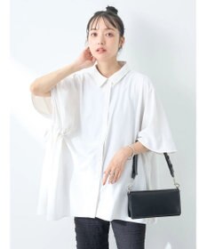 earth music&ecology アシメギャザーシャツ