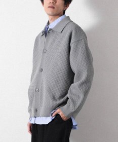 CRAFT STANDARD BOUTIQUE 柄編みニットシャツカーディガン