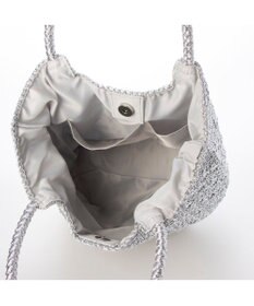 UNBILLION カシュカシュ cachecache / メタリックコード柄編みトートバッグ