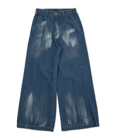 WEGO メタリックプリントデニムパンツ