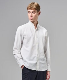 JOSEPH HOMME 【新素材】グリットタックジャージー　ウィングカラーシャツ