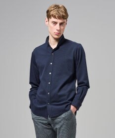 JOSEPH HOMME 【新素材】グリットタックジャージー　ウィングカラーシャツ