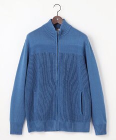 JOSEPH ABBOUD 【キングサイズ・洗える】コットンバルキーニットブルゾン