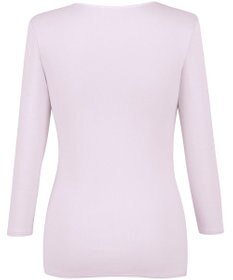 Wing あったかインナー 綿100％(肌側) シルクプロテイン加工 やわらかな肌ざわり 【エアロカプセル】 ネックせまめ 8分袖 長袖 秋 冬 EL2949 ウイング／ワコール