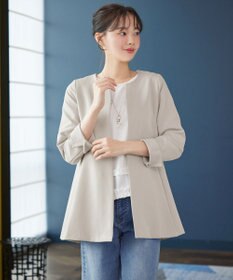 Tiaclasse バックフレアロングジャケット