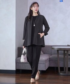 Tiaclasse バックフレアロングジャケット