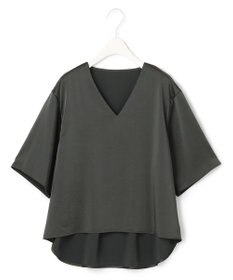 ICB 【WEB限定カラーあり・洗える】Calm Vネックブラウス