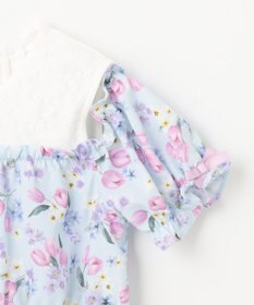 ANY KIDS オン・オフショルダー チューリップ ワンピース