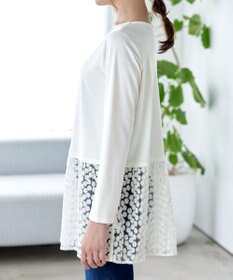 Tiaclasse 【安田美沙子さん着用・選べる裾】 レイヤードヘムカットソーTシャツ