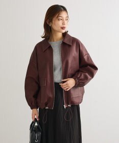 Green Parks ・ＥＬＥＮＣＡＲＥ　ＤＵＥ　フェイクレザーブルゾン