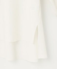 UNFILO 【GISELe 6月号掲載/洗える】リネンレーヨンバンドカラーシャツ