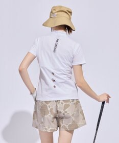 PW CIRCULUS 【WOMEN】メッシュコンビ モックネックT ゴルフウェア レディース