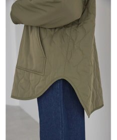 AMERICAN HOLIC キルポカリブ付きキルティングブルゾン