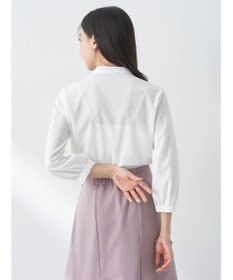 earth music&ecology フロントレースシフォンブラウス