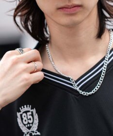 WEGO 【２点セット/ユニセックス着用ITEM/吸水速乾】アクセ付きメッシュロゴT（SS）