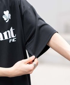 WEGO 【２点セット/ユニセックス着用ITEM/吸水速乾】アクセ付きメッシュロゴT（SS）