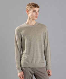 JOSEPH HOMME リネンナイロンプレーン　クルーネックニット