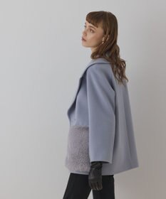 GRACE CONTINENTAL ファーポケットピーコート