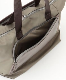 Y'SACCS ナイロン×リサイクルレザー　コンビマルチトート