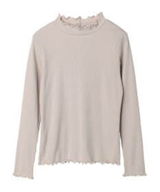 earth music&ecology チェーンリブハイネックプルオーバー