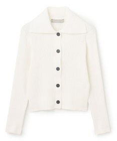 UNFILO 襟付きクロップドカーディガン