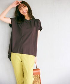 23区 【洗える】リネンレーヨンストレッチ テーパード パンツ