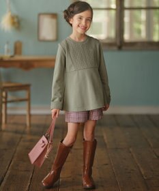 組曲 KIDS 【110-140cm】ホイップキルト トレーナー