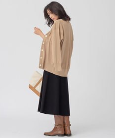 23区 シルクコットン ベーシック カーディガン