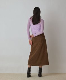GRACE CONTINENTAL シアーリブニットトップ