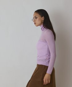 GRACE CONTINENTAL シアーリブニットトップ