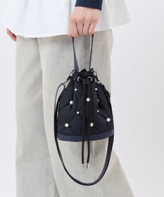 LeSportsac DRAWST BUCKET W PEARLS/ディープシーパール