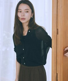 earth music&ecology 【接触冷感】シアードルマンカーディガン